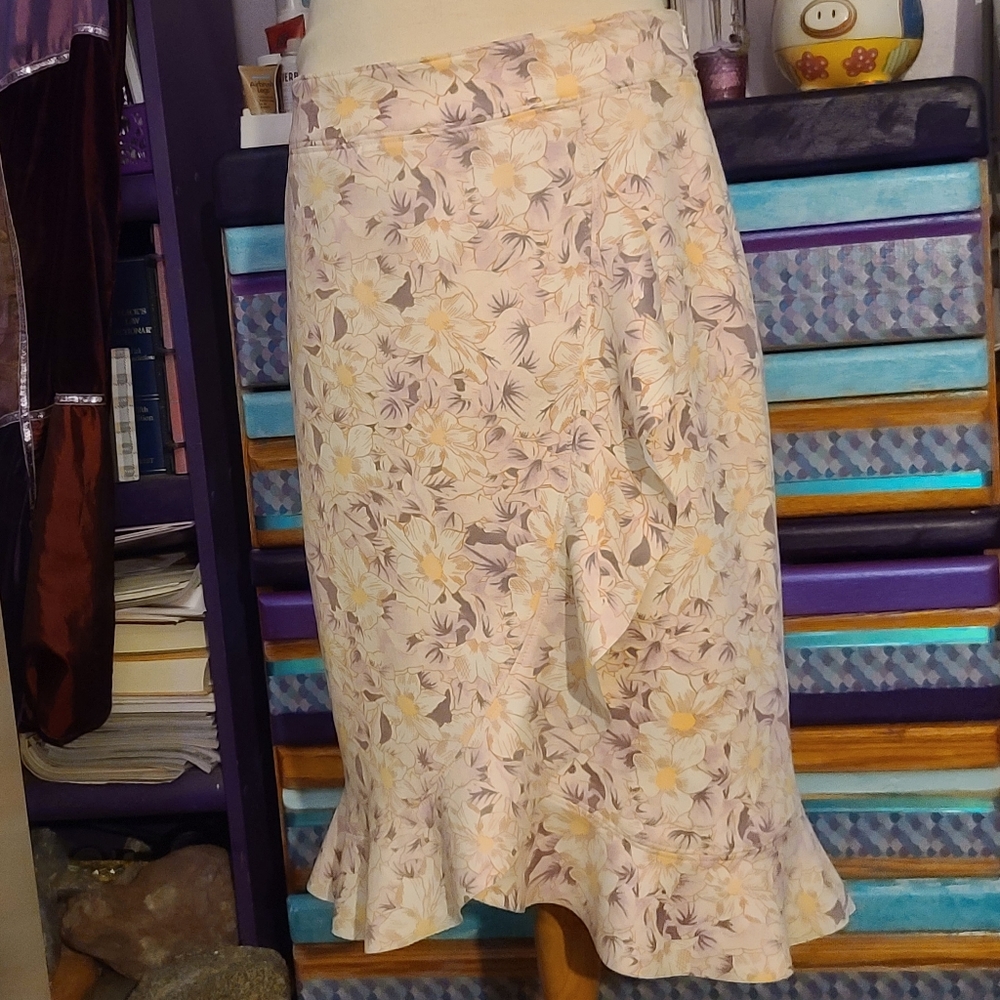 Anthropologie Ruffled Skirt Size 14 - Picture 6 of 11